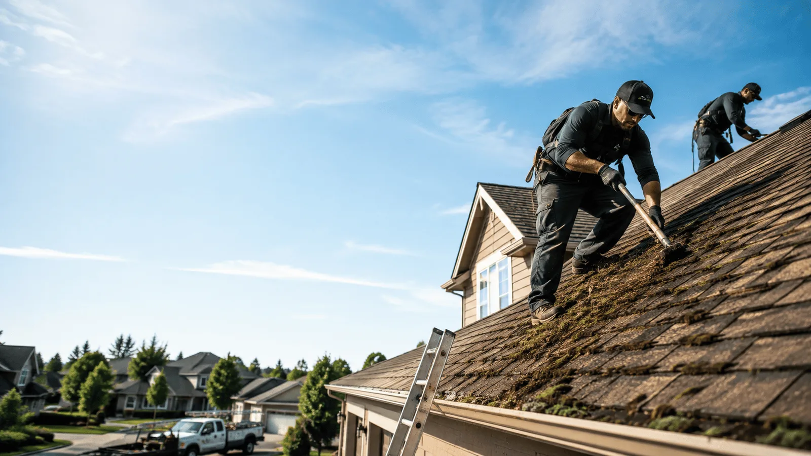 Roof Moss Removal in Lena, WI near me